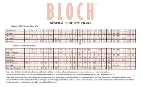 bloch leotard size guide|bloch dance booties size chart.